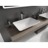 Mexen Esper Aufsatzwaschbecken aus Konglomerat 60 x 38 cm, weiß - 23036001