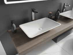 Mexen Esper bänkmonterad tvättställ av komposit 60 x 38 cm, vit - 23036001