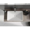 Mexen Esper Aufsatzwaschbecken aus Konglomerat 60 x 38 cm, weiß - 23036001