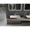 Mexen Esper Aufsatzwaschbecken aus Konglomerat 60 x 38 cm, weiß - 23036001