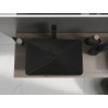 Mexen Esper lavabo de sobremostrador de conglomerado de 60 x 38 cm, negro - 23036071
