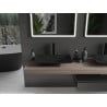 Mexen Esper Aufsatzwaschbecken aus Konglomerat 60 x 38 cm, schwarz - 23036071