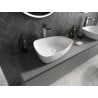 Mexen Ono countertop washbasin made of conglomerate 51 x 39 cm, white - 23045101