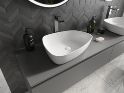 Mexen Ono umivalnik iz konglomerata 51 x 39 cm, bel - 23045101