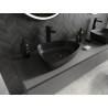 Mexen Ono lavabo à poser en composite 51 x 39 cm, noir - 23045171