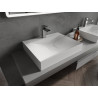 Mexen Poli lavabo à poser en composite 1/O 60 x 48 cm, blanc - 23026001