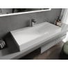 Mexen Poli opbouw wastafel van composiet 1/O 100 x 48 cm, wit - 23021001