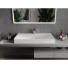 Mexen Poli opbouw wastafel van composiet 1/O 100 x 48 cm, wit - 23021001