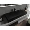 Mexen Poli Aufsatzwaschbecken aus Konglomerat 1/O 100 x 48 cm, schwarz - 23021071