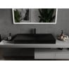 Mexen Poli umivaonik nadpultni od konglomerata 1/O 100 x 48 cm, crni - 23021071