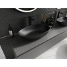 Mexen Nora lavabo de encimera de conglomerado 60 x 36 cm, negro - 23056071