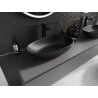 Mexen Nora tasolle asennettava pesuallas komposiitista 60 x 36 cm, musta - 23056071