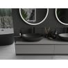 Mexen Nora countertop washbasin made of conglomerate 60 x 36 cm, black - 23056071