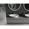 Mexen Nora countertop washbasin made of conglomerate 60 x 36 cm, white - 23056001