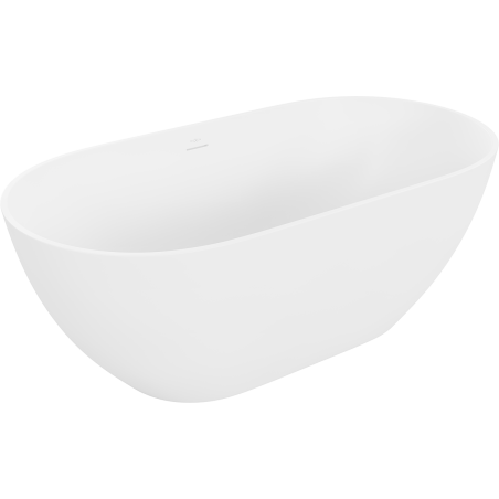 Mexen Rimini bañera exenta de conglomerado 150 x 75 cm, blanca mate - 57241507500