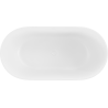 Mexen Rimini brīvi stāvoša vanna no konglomerāta 150 x 75 cm, balta matēta - 57241507500
