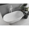 Mexen Rimini freistehende Badewanne aus Konglomerat 150 x 75 cm, weiß matt - 57241507500