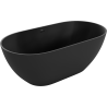 Mexen Rimini freistehende Badewanne aus Konglomerat 150 x 75 cm, schwarz matt - 57241507570