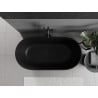 Mexen Rimini wanna wolnostojąca z konglomeratu 150 x 75 cm, czarna mat - 57241507570