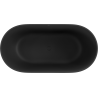 Mexen Rimini vasca da bagno indipendente in conglomerato 150 x 75 cm, nero opaco - 57241507570