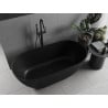 Mexen Rimini freistehende Badewanne aus Konglomerat 150 x 75 cm, schwarz matt - 57241507570