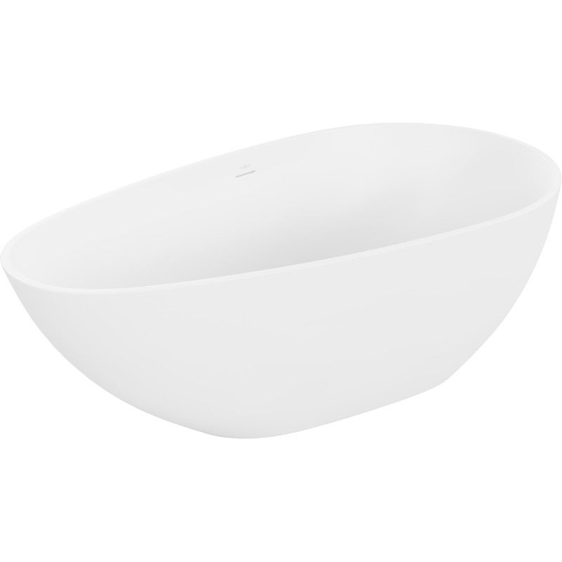 Mexen Palermo baignoire îlot en conglomérat 150 x 78 cm, blanc mat - 57211507800