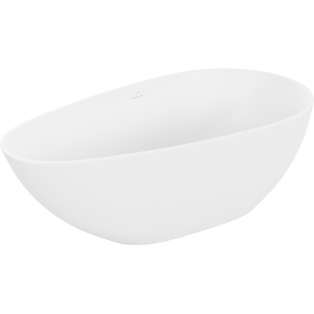 Mexen Palermo freistehende Wanne aus Konglomerat 150 x 78 cm, weiß matt - 57211507800