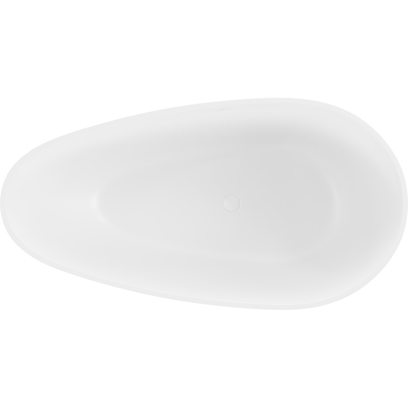 Mexen Palermo bañera exenta de conglomerado 150 x 78 cm, blanca mate - 57211507800
