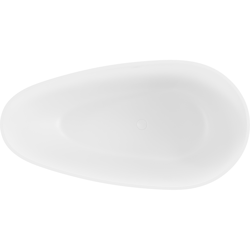 Mexen Palermo banheira independente de conglomerado 150 x 78 cm, branco mate - 57211507800