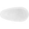 Mexen Palermo bañera exenta de conglomerado 150 x 78 cm, blanco mate - 57211507800
