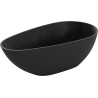 Mexen Palermo freistehende Badewanne aus Konglomerat 150 x 78 cm, schwarz matt - 57211507870