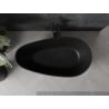 Mexen Palermo baignoire autoportante en conglomérat 150 x 78 cm, noir mat - 57211507870