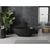 Mexen Palermo baignoire autoportante en conglomérat 150 x 78 cm, noir mat - 57211507870