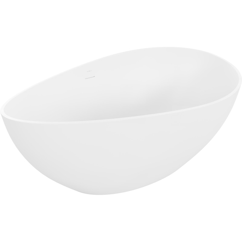 Mexen Parma bañera independiente de conglomerado 160 x 95 cm, blanco mate - 57231609500