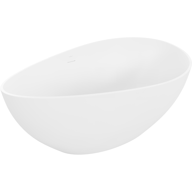 Mexen Parma fristående badkar av konglomerat 160 x 95 cm, vit matt - 57231609500