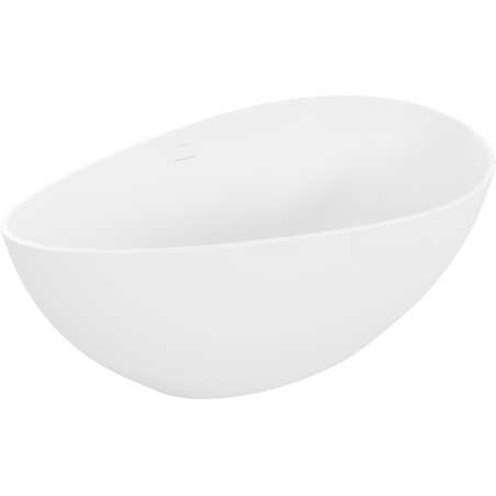 Mexen Parma Brīvi stāvoša vanna no konglomerāta 160 x 95 cm, balta matēta - 57231609500