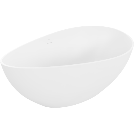 Mexen Parma freestanding bathtub made of conglomerate 160 x 95 cm, white matte - 57231609500