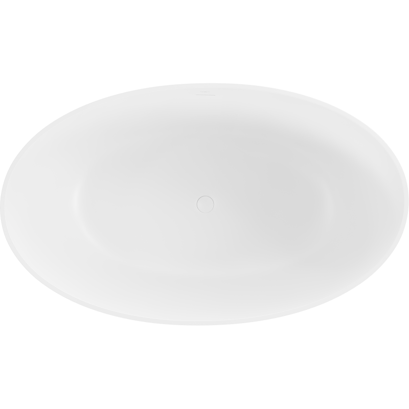 Mexen Parma fräistoend Badwanna aus Konglomerat 160 x 95 cm, wäiss matt - 57231609500