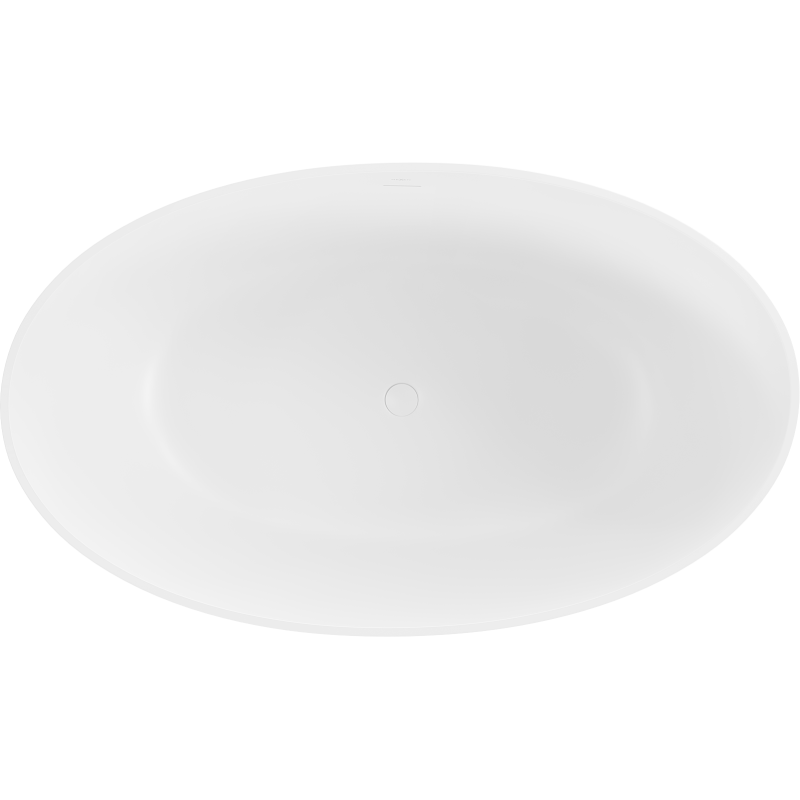 Mexen Parma freistehende Badewanne aus Konglomerat 160 x 95 cm, weiß matt - 57231609500