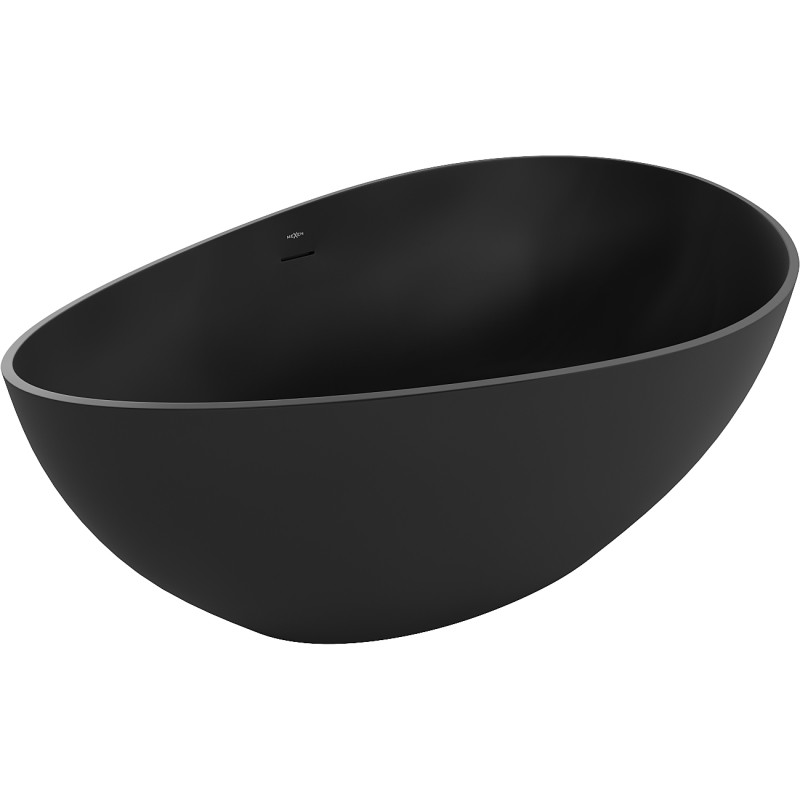 Mexen Parma bañera independiente de conglomerado 160 x 95 cm, negro mate - 57231609570