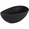 Mexen Parma freestanding bathtub made of conglomerate 160 x 95 cm, black matte - 57231609570
