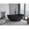 Mexen Parma vasca da bagno freestanding in conglomerato 160 x 95 cm, nero opaco - 57231609570