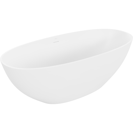 Mexen Bari fristående badkar av konglomerat 165 x 75 cm, vit matt - 57221657500