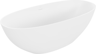 Mexen Bari vasca da bagno autoportante in conglomerato 165 x 75 cm, bianco opaco - 57221657500