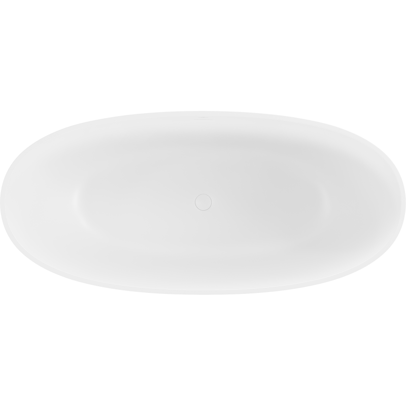 Mexen Bari fristående badkar av konglomerat 165 x 75 cm, vit matt - 57221657500