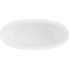 Mexen Bari ελεύθερη μπανιέρα από κογκλομεράτο 165 x 75 cm, λευκή ματ - 57221657500