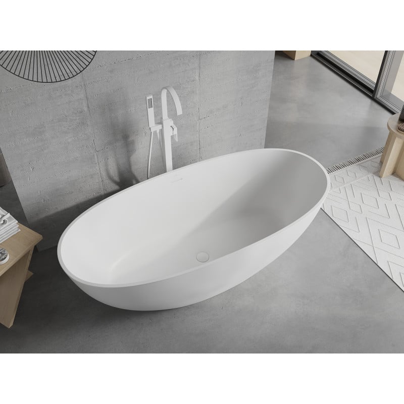 Mexen Bari baignoire autoportante en composite 165 x 75 cm, blanc mat - 57221657500