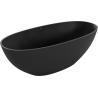 Mexen Bari freistehende Badewanne aus Konglomerat 165 x 75 cm, schwarz matt - 57221657570