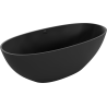 Mexen Bari vasca da bagno autoportante in conglomerato 165 x 75 cm, nero opaco - 57221657570