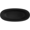 Mexen Bari freistehende Badewanne aus Konglomerat 165 x 75 cm, schwarz matt - 57221657570